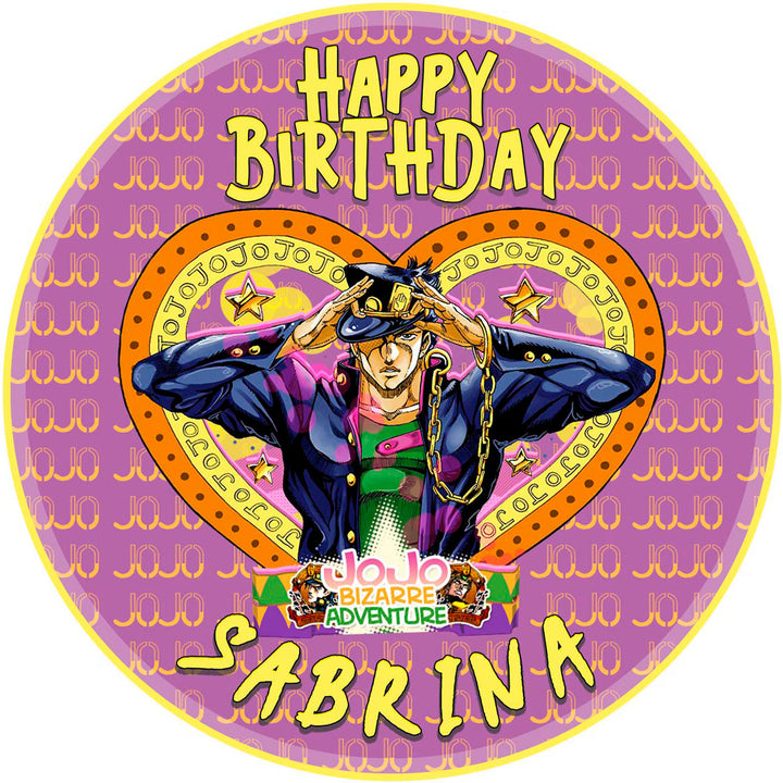 Bizarre Adventure Jojo Kids Fun  Edible Cake Toppers Round