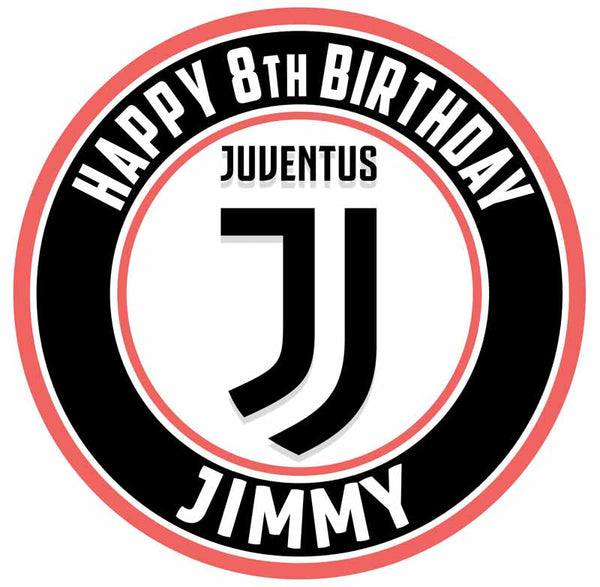 Juventus FC Edible Cake Toppers Round