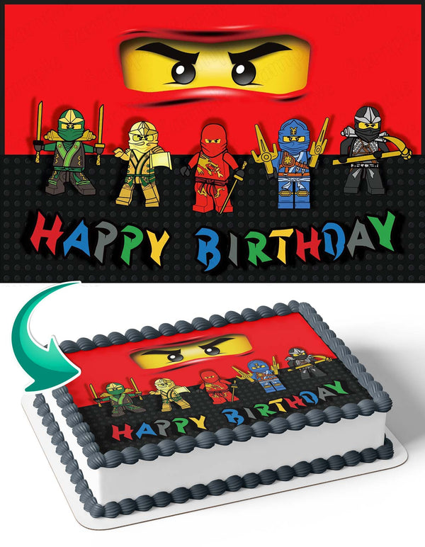 Lego Ninjago LN Edible Cake Toppers
