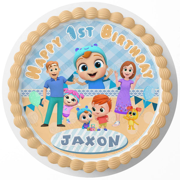 Little Angel Kids Edible Cake Toppers Round