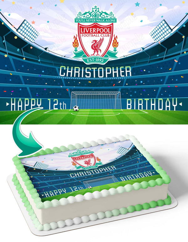 Liverpool Edible Cake Toppers