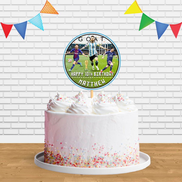 Messi Argentina Cake Topper Centerpiece Birthday Party Decorations CP776