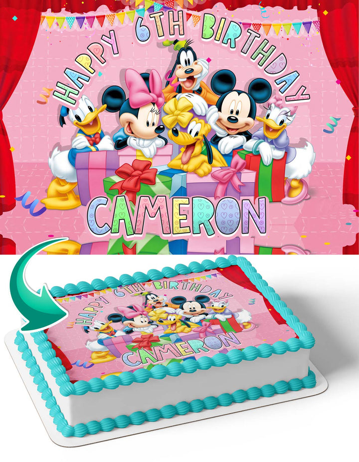 Micky Mouse Disney Birthday Edible Cake Toppers
