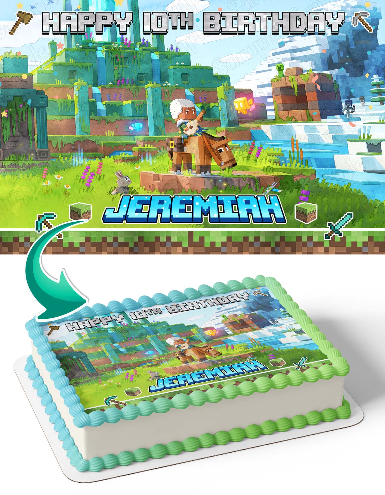 Minecraft Legends TH Edible Cake Toppers – Ediblecaketopper