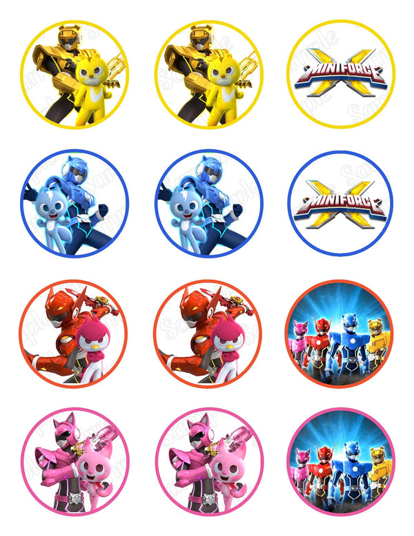 MiniForce Edible Cupcake Toppers