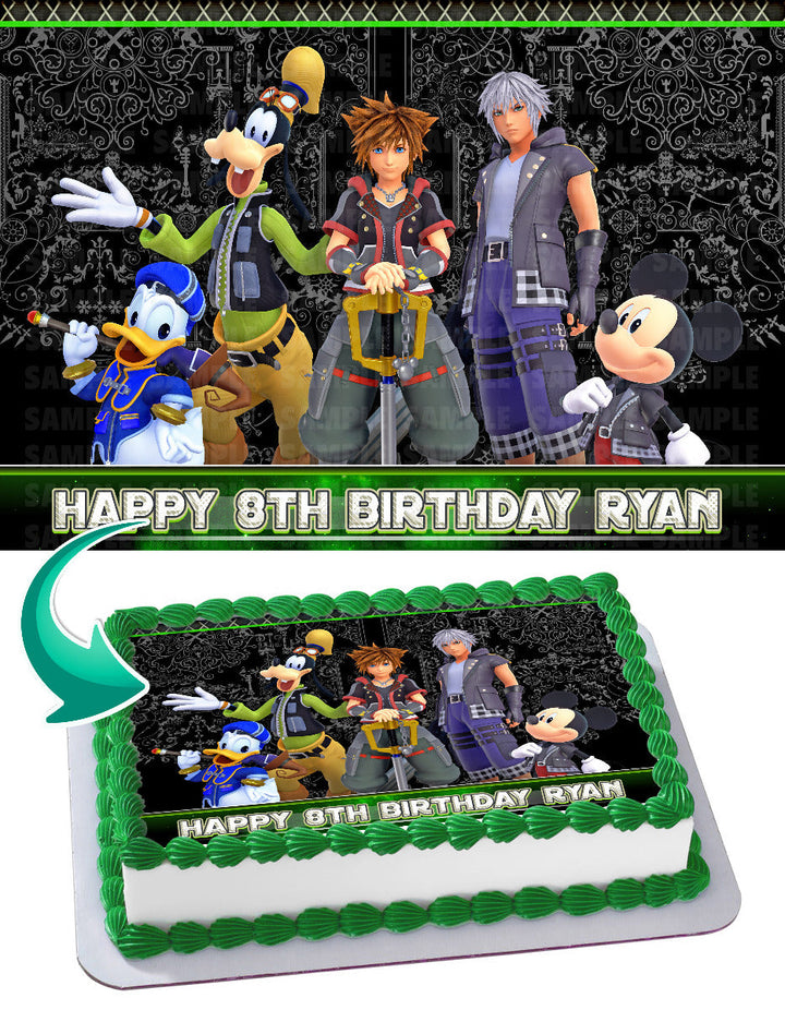 Kingdom Hearts 3 Edible Cake Toppers