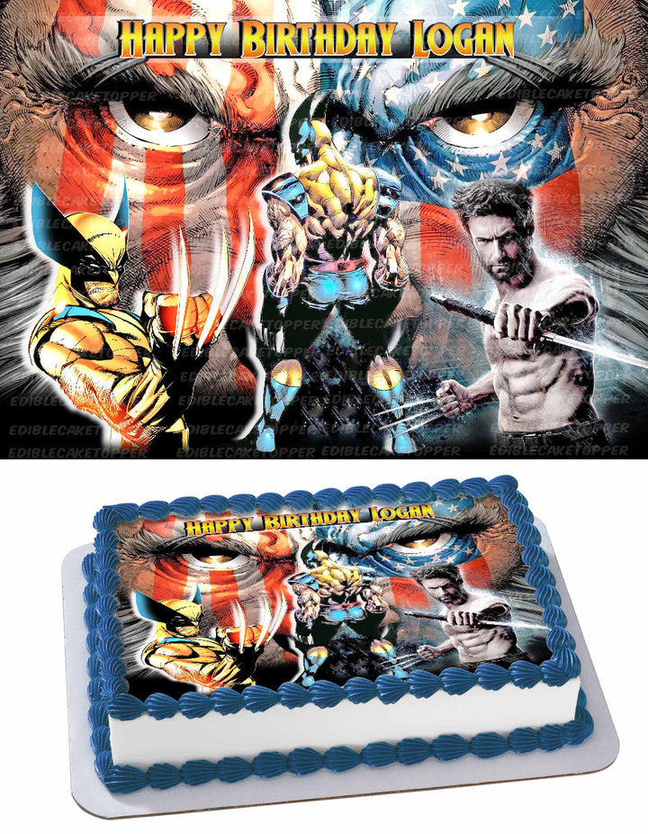 Wolverine Super Hero Edible Cake Toppers