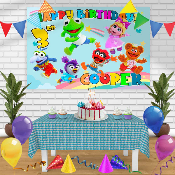 Muppet Baby Birthday Banner Personalized Party Backdrop Decoration
