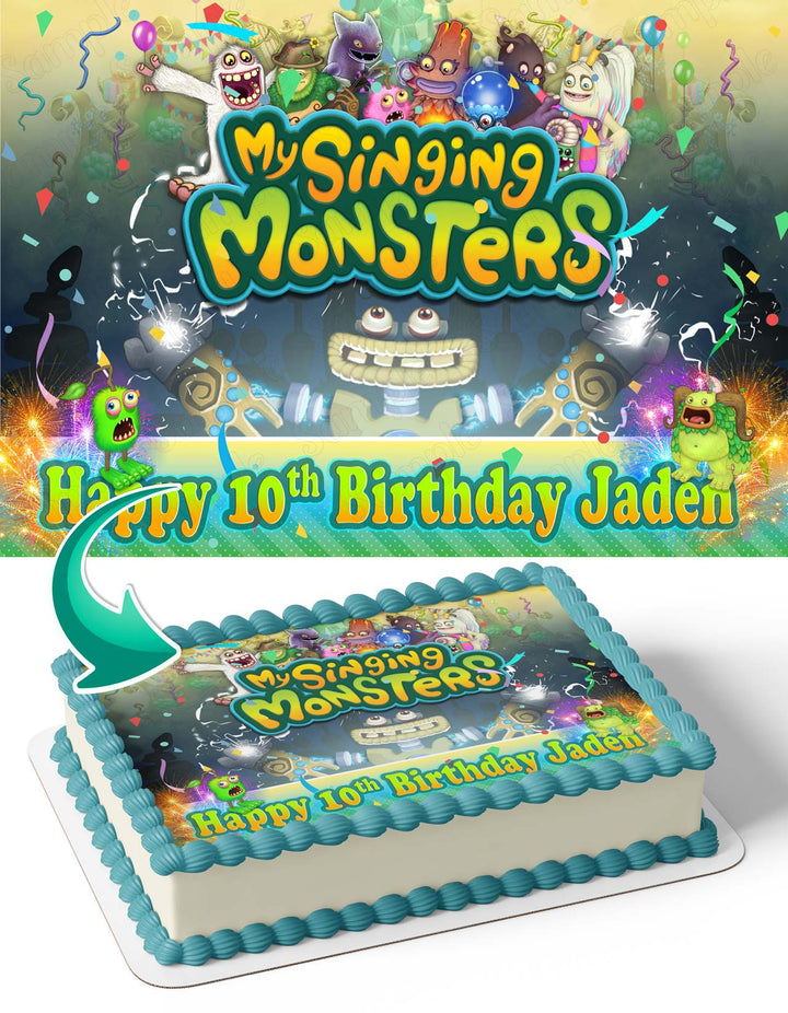 my singing monsters party supplies My Singing Monsters MSM Edible Cake Toppers – Ediblecaketopper