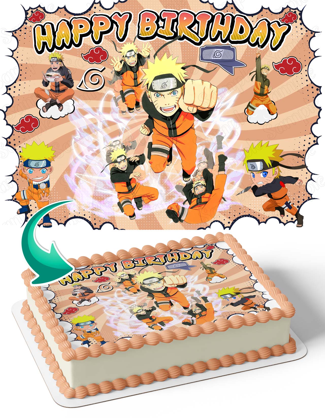 Naruto Boruto Ninja Warrior Akatsuki P Edible Cake Toppers naruto-boruto-ninja-warrior-akatsuki-p-edible-cake-toppers