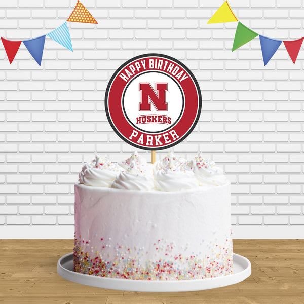 Cornhuskers Cake Topper Centerpiece Birthday Party Decorations CP448
