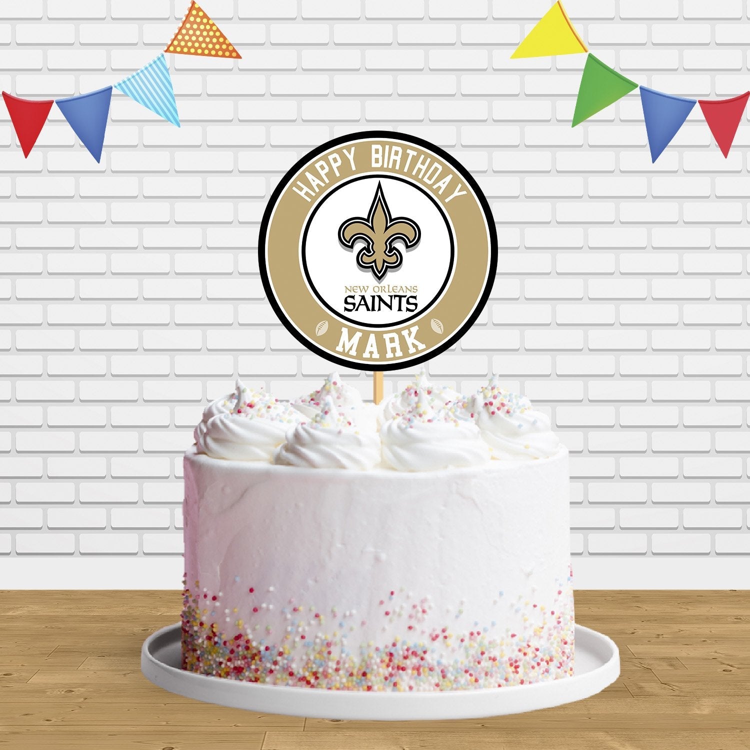 Saints Cake Topper Centerpiece Birthday Party Decorations CP454 ...