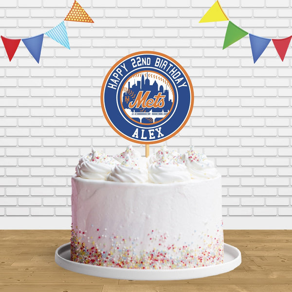 Mets Cake Topper Centerpiece Birthday Party Decorations CP458
