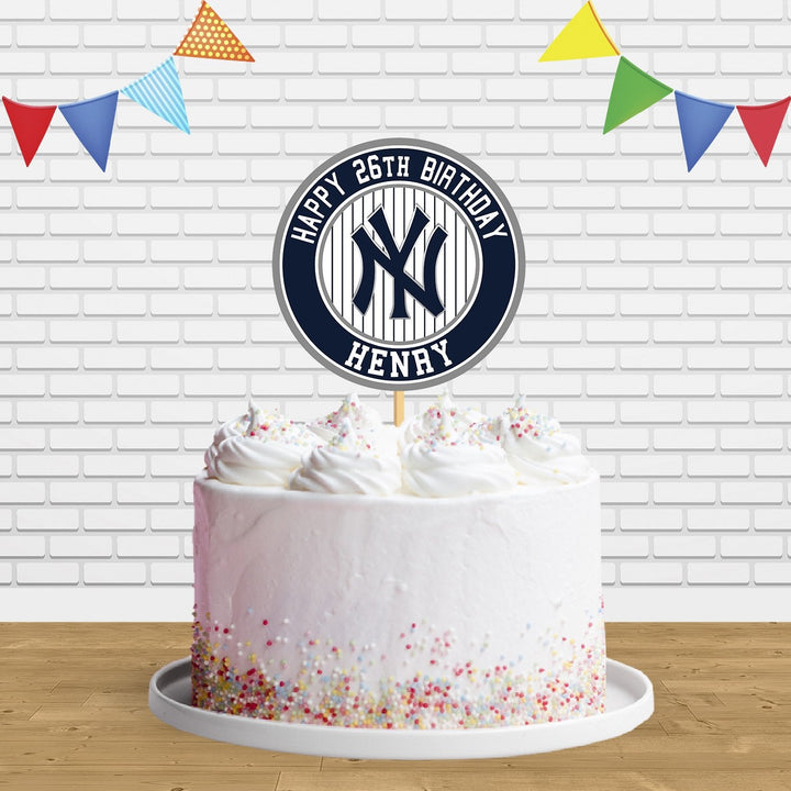 Yankees Cake Topper Centerpiece Birthday Party Decorations CP461