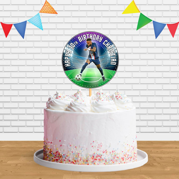 Neymar Star Soccer Cake Topper Centerpiece Birthday Party Decorations CP915