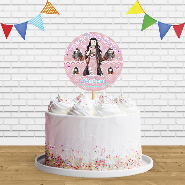 Nezuko Slayer Cake Topper Centerpiece Birthday Party Decorations CP464