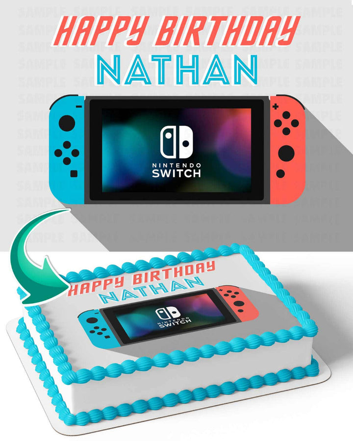 Nintendo Switch Console Edible Cake Toppers