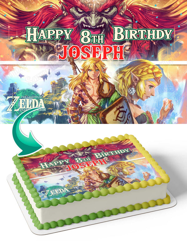 Nintendo The Legend of Zelda Tears of the Kingdom Edible Cake Toppers