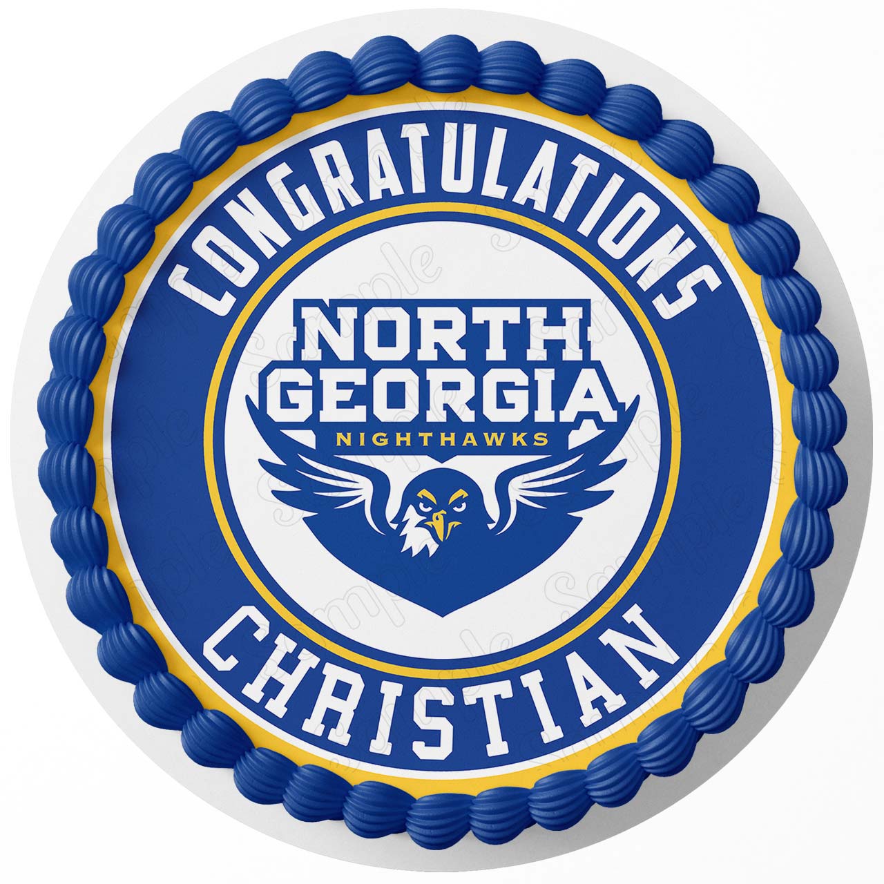 North Topper North Georgia Nighthawks Edible Cake Toppers Round – Ediblecaketopper