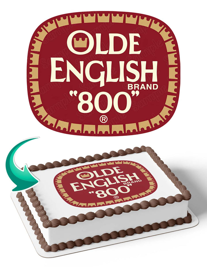 Olde English 800 Cake Deco Edible Cake Toppers