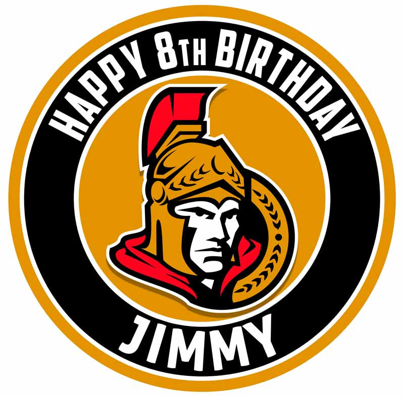 Senators Cake Ottawa Senators Edible Cake Toppers Round – Ediblecaketopper