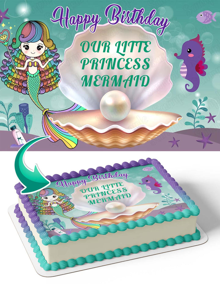 Our Little Princess Mermaid OLM Edible Cake Toppers