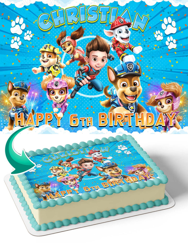 Paw Patrol The Movie LK Edible Cake Toppers