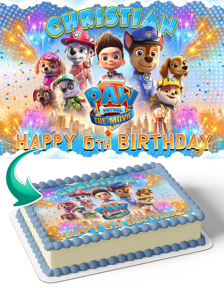 Paw Patrol The Movie OG Edible Cake Toppers