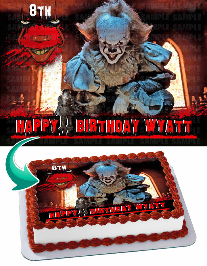Pennywise IT Edible Cake Toppers