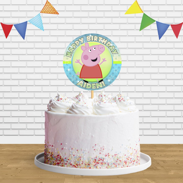 Pink Pig C1 Cake Topper Centerpiece Birthday Party Decorations CP503