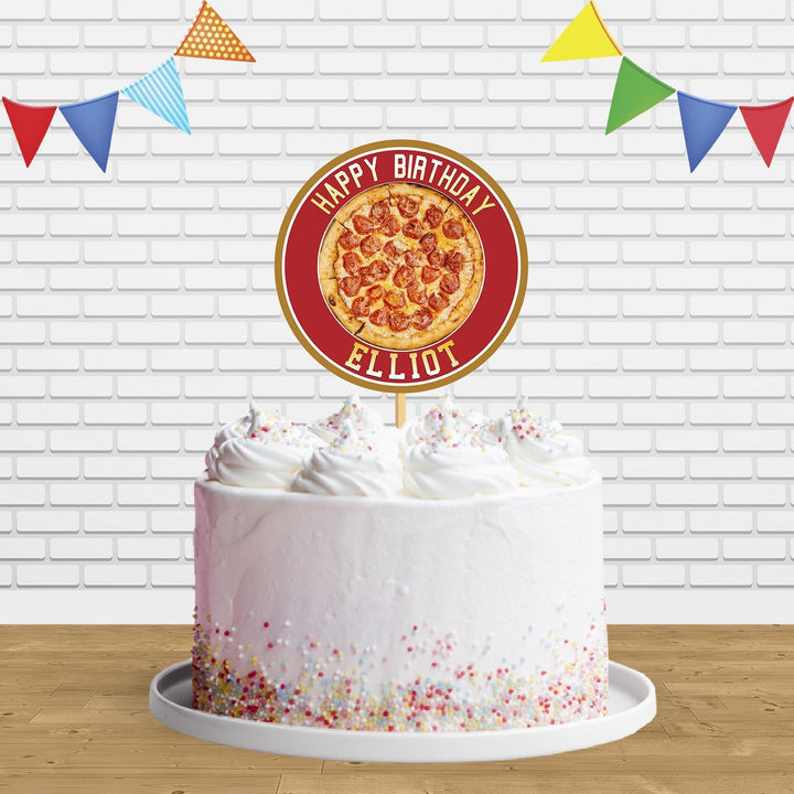 Pepperoni Pizza Cake Topper Centerpiece Birthday Party Decorations CP505