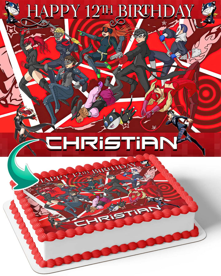 Persona 5 Royal Edible Cake Toppers