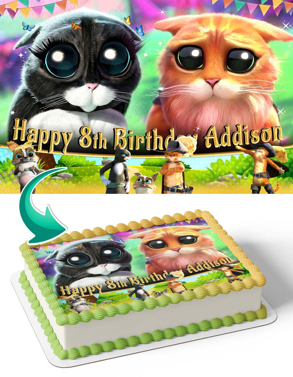 Puss In Boots The Last Wish Cuteness Overload Edible Cake Toppers