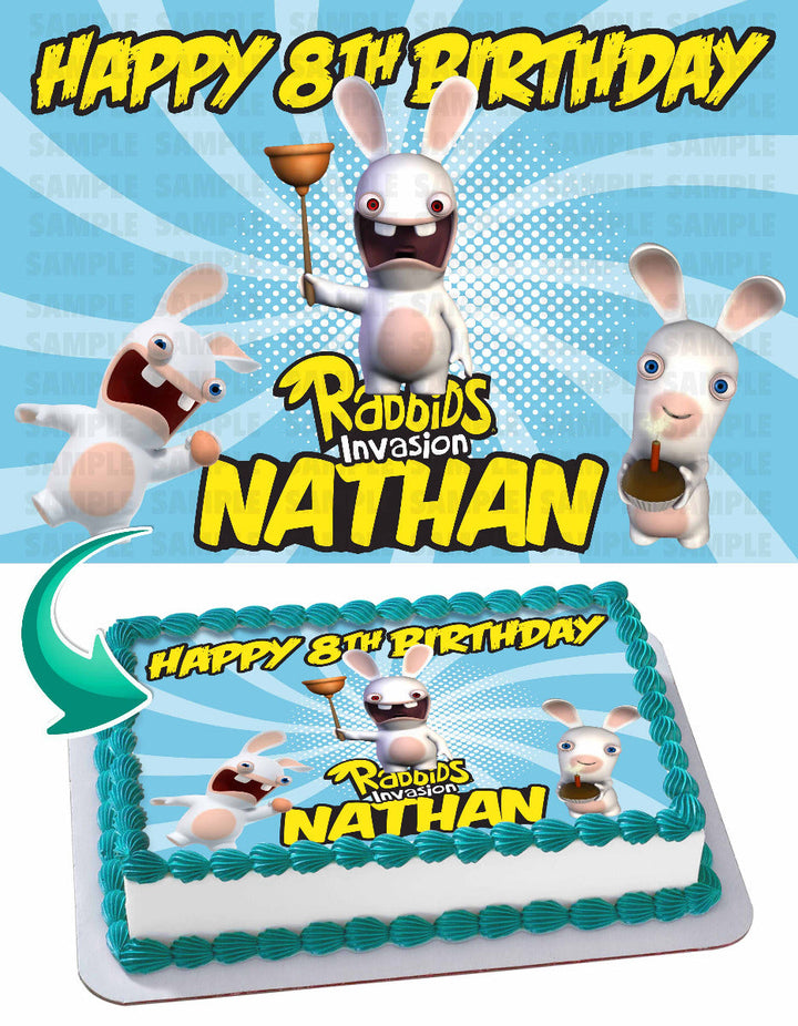 Rabbids Invasion Edible Cake Toppers