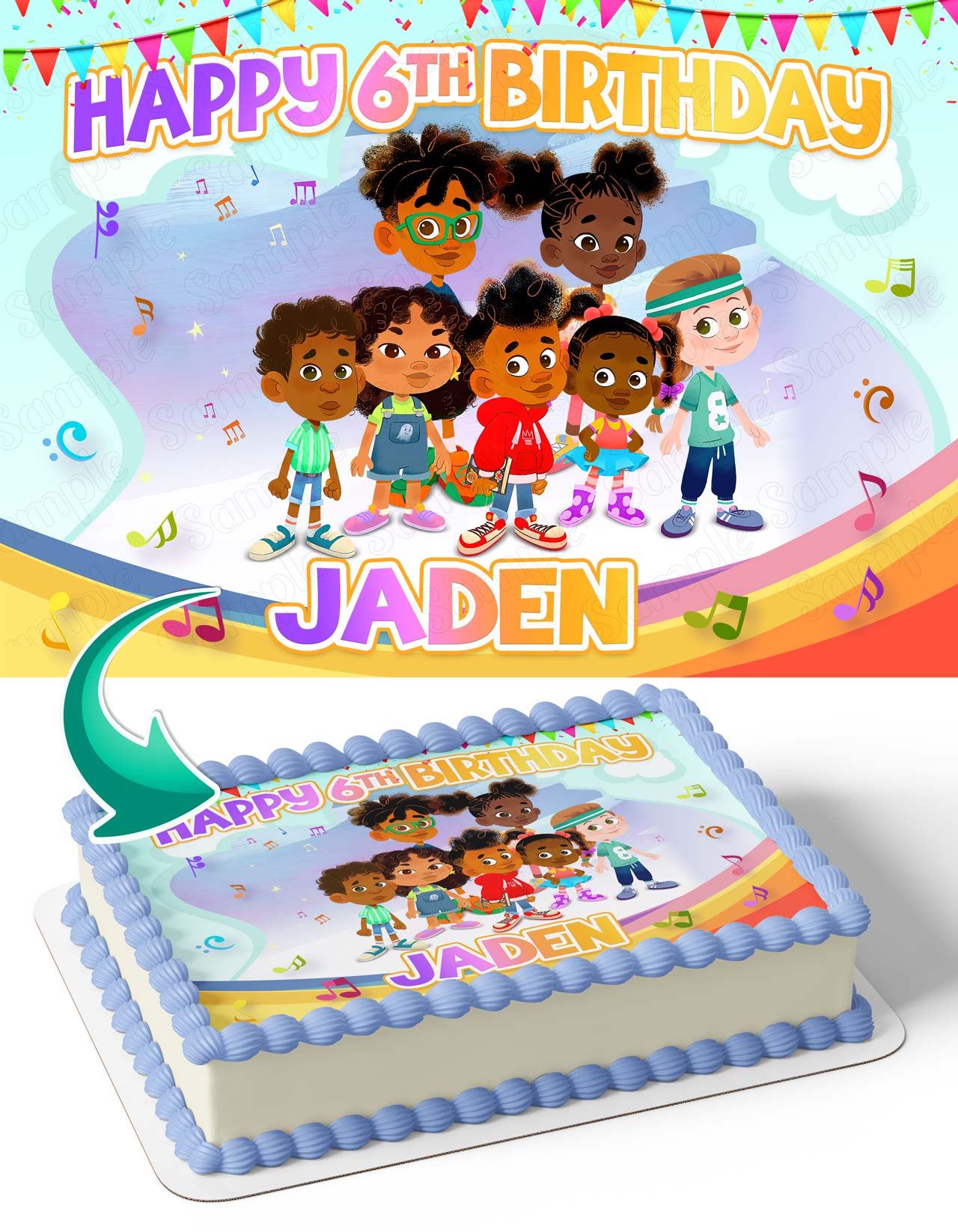 Rise Up Sing Out Edible Cake Toppers – Ediblecaketopper