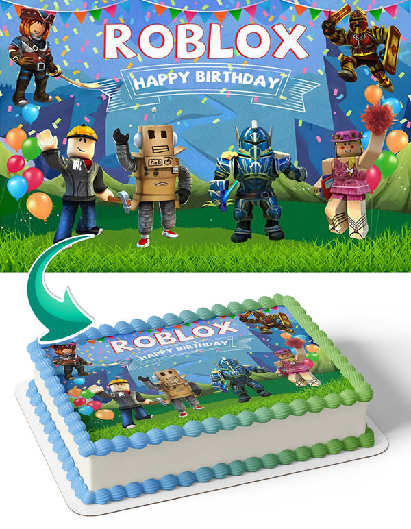 Roblox Game GB Edible Cake Toppers