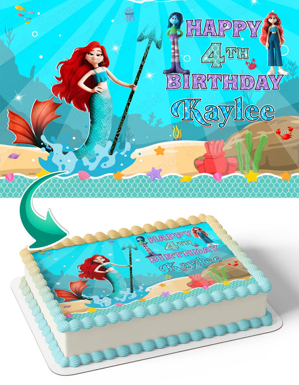 Ruby Gillman Teenage Kraken Chelsea Van Der Zee Edible Cake Toppers