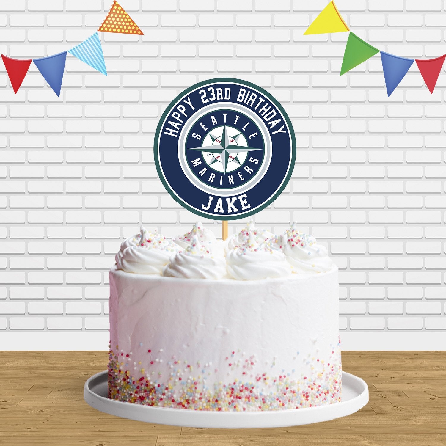 Mariners Cake Mariners Cake Topper Centerpiece Birthday Party Decorations CP574 ...