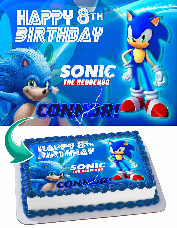 Sonic the Hedgehog Edible Cake Toppers