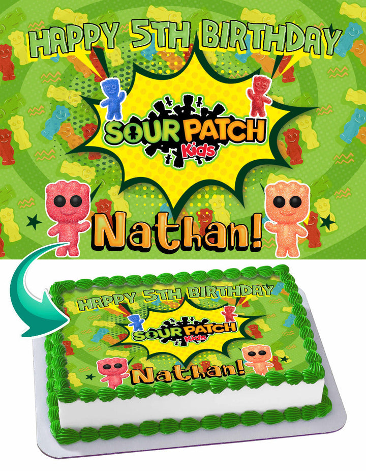 Sour Patch Kids Edible Cake Toppers