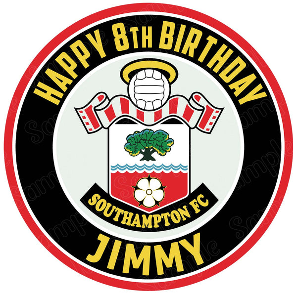 Southampton FC Edible Cake Toppers Round