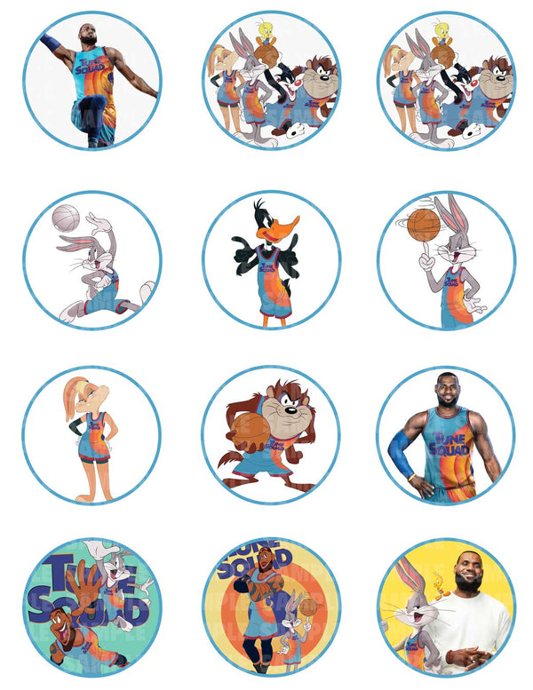 Space Jam A New Legacy Edible Cupcake Toppers