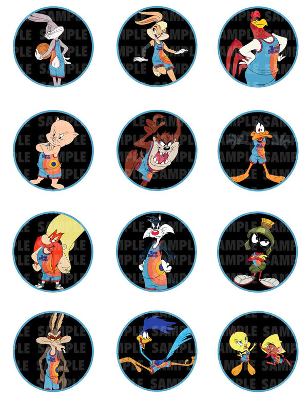 Space Jam A New Legacy Looney Tunes Edible Cupcake Toppers