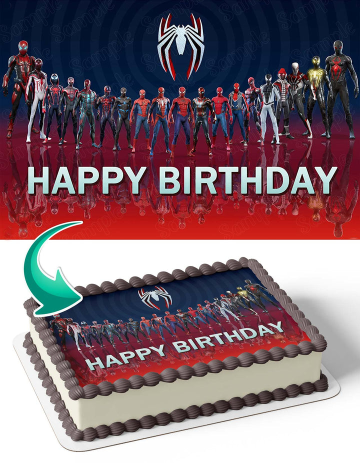 Spiderman Universe Family Edible Cake Toppers