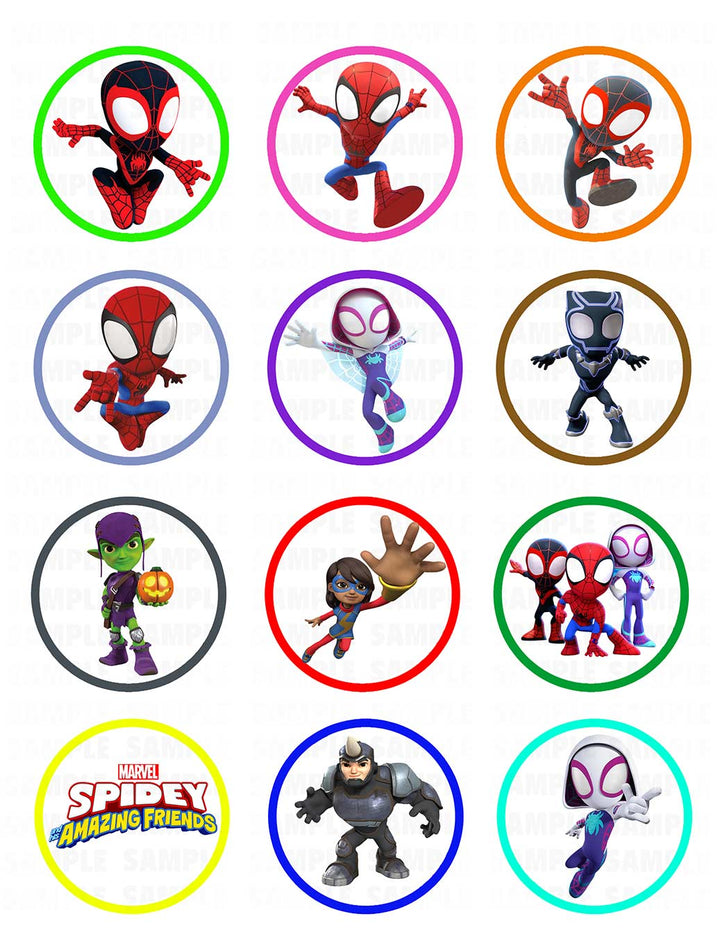 spidey-and-amazing-friends-spider-edible-cupcake-toppers-edible-cake-topper-corp for Free Printable Cupcake Wrappers And Toppers With Spiderman Spidey and Amazing Friends Spider Edible Cupcake Toppers – Edible Cake Topper Corp for Free Printable Cupcake Wrappers And Toppers With Spiderman