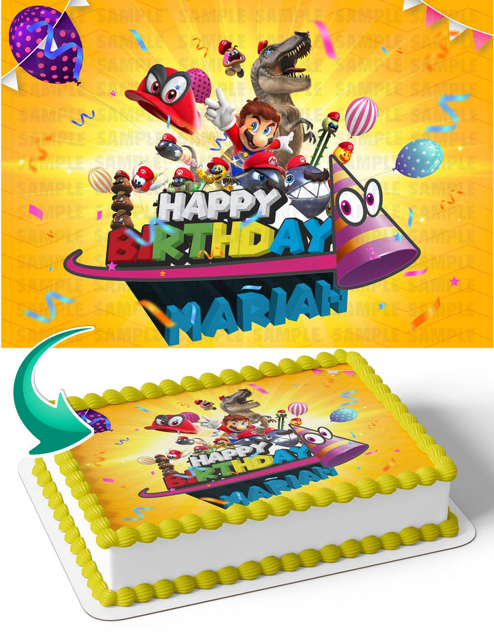 Super Brothers Odyssey MO Edible Cake Toppers
