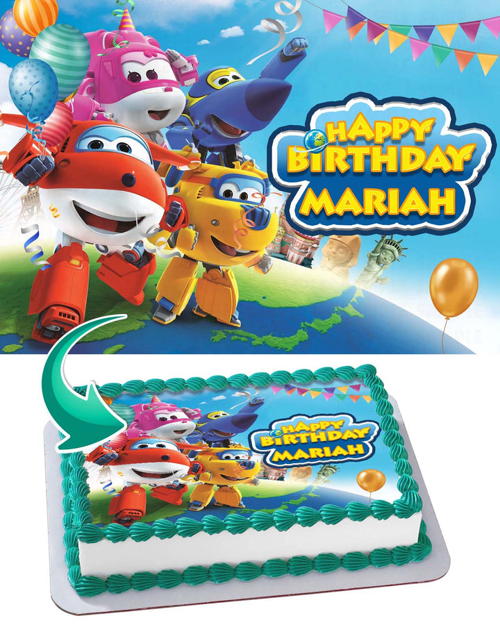 Super Wings Edible Cake Toppers