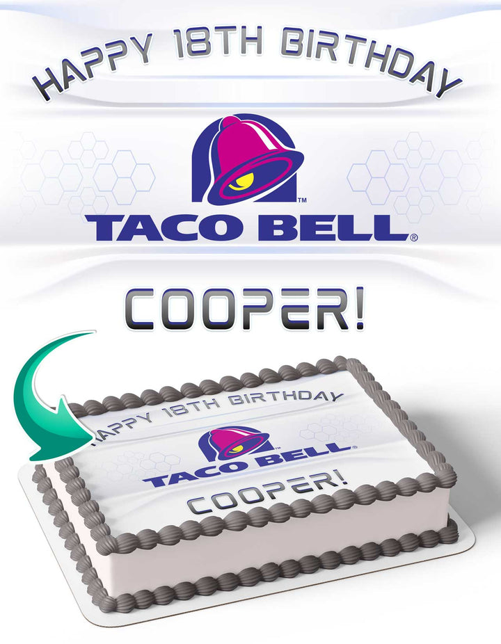 Taco Bell Edible Cake Toppers
