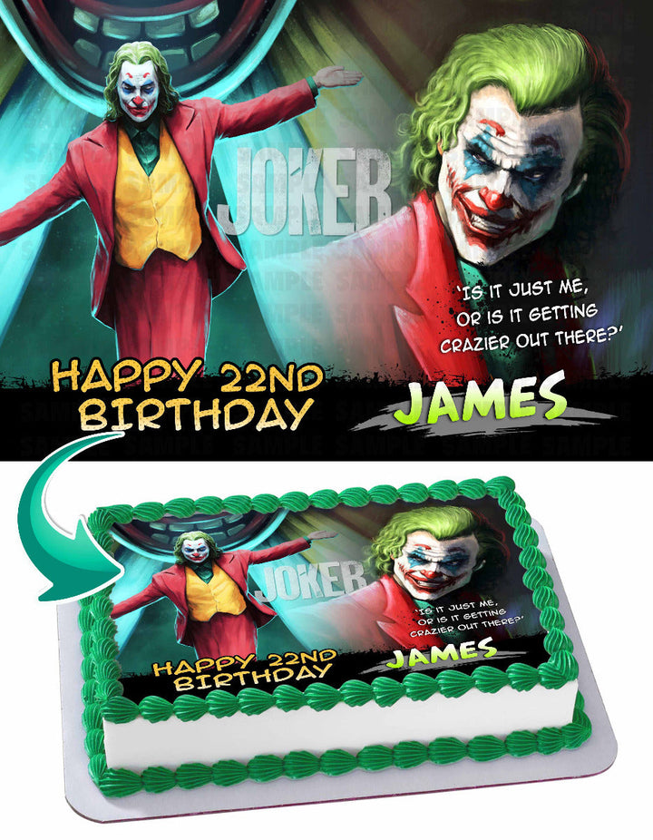 The Joker Edible Cake Toppers