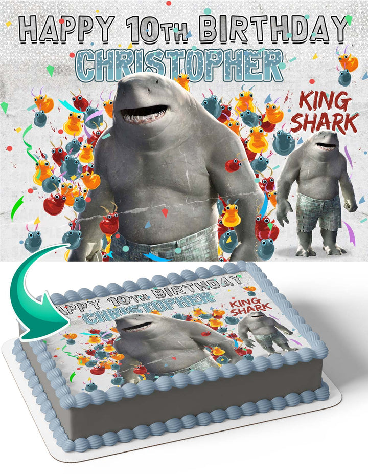 The Suicide Squad Shark King Edible Cake Toppers